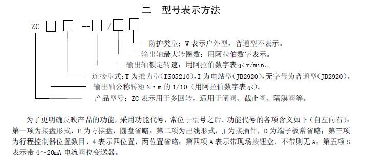 zc45-18/20閥門電動裝置說明書、接線圖